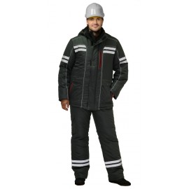 Костюм "Галактика" зимний: куртка, брюки, т.серый и СОП